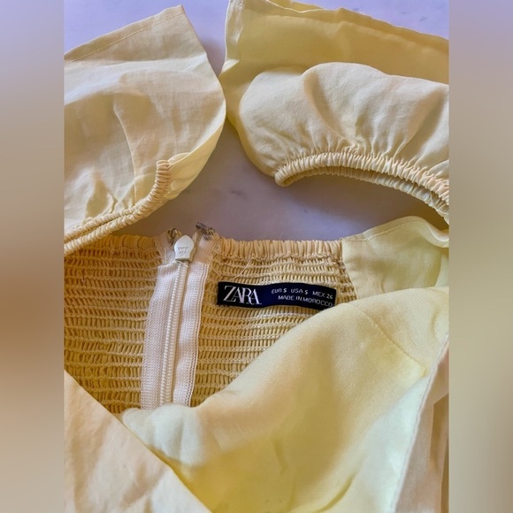 Zara Off The Shoulder Mini Dress Size Small - Picture 4 of 10